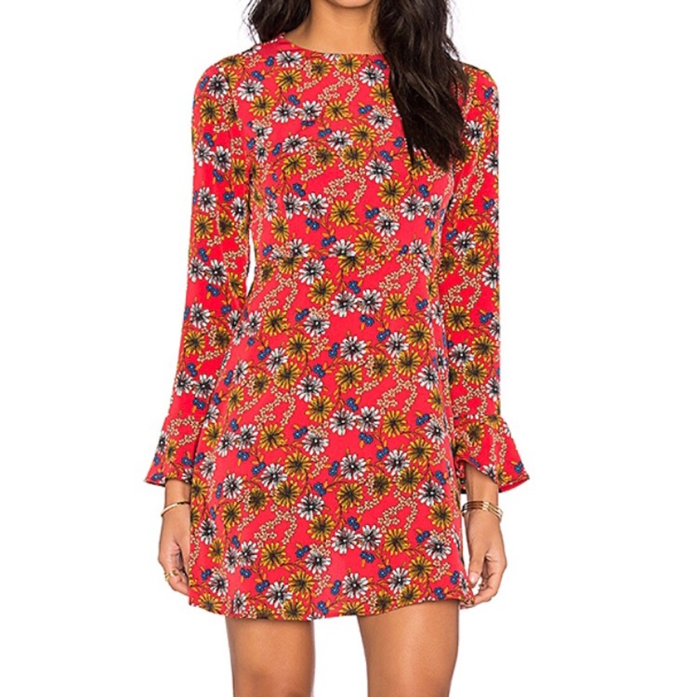 Wayf floral mini dress